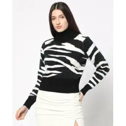 yousta Women Printed Regular Fit High-Neck Pullover-picture-40