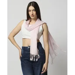 yousta Women Striped Scarf with Tassels-picture-52