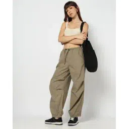 yousta Women Utility Straight Fit Pleated Pants-picture-33