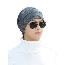 YOUSTYLO Unisex Cable Knit Woollen Beanie-picture-27