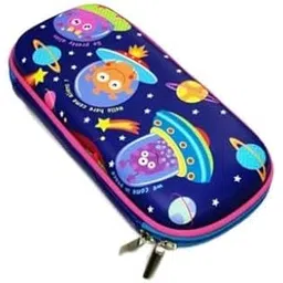youth enterprise crafts Youth Enterprises Kids Multipurpose Zipper Pencil Case, Pen & Pencil Pouch Bag Case for School Supplies(Alien- Small)-picture-29
