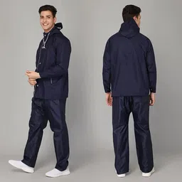 youth robe Solid Men Raincoat-picture-14