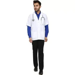 Youth Robe YR 3/4 Sleeve White Cotton Lab Coat for Men & Women (Size S)-picture-13