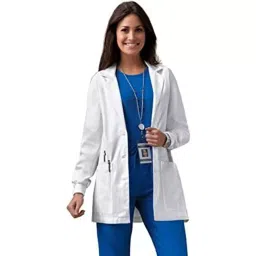Youth Robe YR Full Sleeve White Cotton Lab Coat for Women (Size M)-picture-47