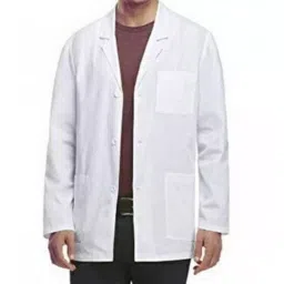 Youth Robe YR Full Sleeve White Cotton Polyester Blend Lab Coat for Men (Size L)-picture-34