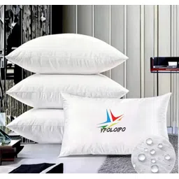 ypoloipo LUXURY Polyester Fibre Solid Sleeping Pillow Pack of 5 image 3