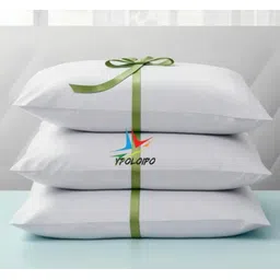 ypoloipo LUXURY Polyester Fibre Solid Sleeping Pillow Pack of 3-picture-15