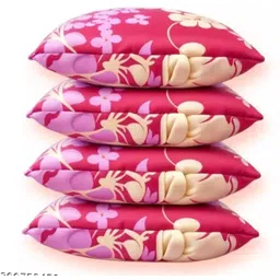 ypoloipo LUXURY Polyester Fibre Solid Sleeping Pillow Pack of 4-picture-14