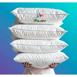 ypoloipo LUXURY Polyester Fibre Solid Sleeping Pillow Pack of 4-picture-22