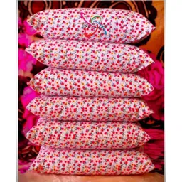 ypoloipo LUXURY Polyester Fibre Solid Sleeping Pillow Pack of 6-picture-20