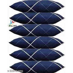 ypoloipo LUXURY Polyester Fibre Solid Sleeping Pillow Pack of 6-picture-24
