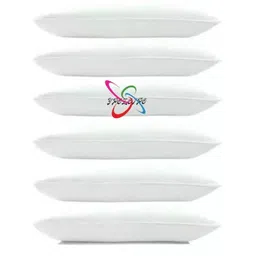 ypoloipo LUXURY Polyester Fibre Solid Sleeping Pillow Pack of 6-picture-19