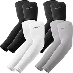 yqxcc 4 Pairs UV Sun Protection Arm Sleeves - Tattoo Cover Up - UPF 50 Sports Compression Cooling Sleeve for Men & Women-picture-51