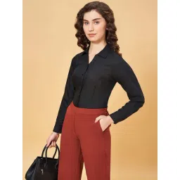 YU by Pantaloons Black Comfort Fit Formal Shirt-picture-37