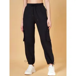 YU by Pantaloons Black Cotton Joggers-picture-25