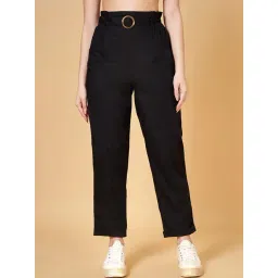 YU by Pantaloons Black Cotton Pants-picture-18