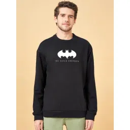 YU by Pantaloons Black Cotton Regular Fit Printed Sweatshirt-picture-34