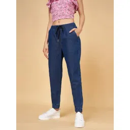 YU by Pantaloons Blue Mid Rise Jeans-image-4