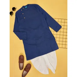 YU by Pantaloons Boys Striped Pure Cotton Kurta with Dhoti Pant-picture-46