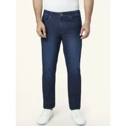 YU by Pantaloons Dark Blue Cotton Slim Fit Jeans-picture-42