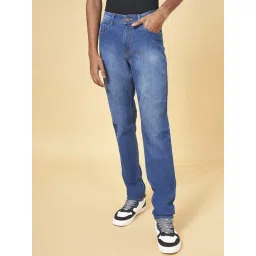 YU by Pantaloons Deep Indigo Cotton Slim Fit Jeans-picture-17