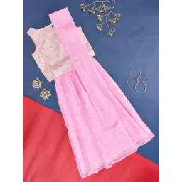 YU by Pantaloons Fuchsia Printed Regular Fit Lehenga Set-picture-29