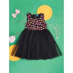 YU by Pantaloons Girls Conversational Printed Pure Cotton Fit & Flare Dress-picture-45