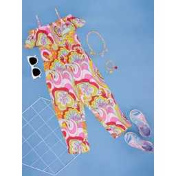 YU by Pantaloons Girls Printed Basic Jumpsuit-picture-52