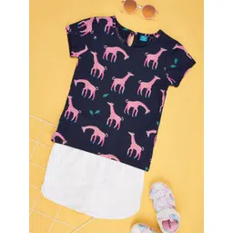 YU by Pantaloons Girls Printed Top With Shorts-picture-39