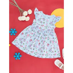 YU by Pantaloons Infants Girls Floral Printed Fit & Flare Cotton Dress-picture-34
