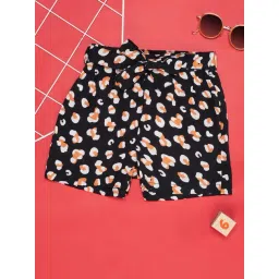 YU by Pantaloons Kids Black & White Printed Shorts-picture-34