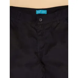 YU by Pantaloons Kids Black Cotton Regular Fit Shorts image 2