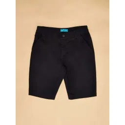 YU by Pantaloons Kids Black Cotton Regular Fit Shorts image 3