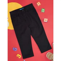 YU by Pantaloons Kids Black Regular Fit Pants-picture-35