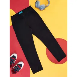 YU by Pantaloons Kids Black Regular Fit Trousers-picture-29