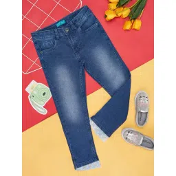 YU by Pantaloons Kids Blue Cotton Regular Fit Jeans-picture-32