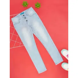 YU by Pantaloons Kids Blue Cotton Regular Fit Jeans-picture-30