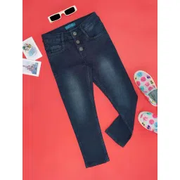 YU by Pantaloons Kids Blue Cotton Regular Fit Jeans-picture-31
