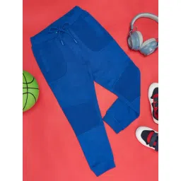 YU by Pantaloons Kids Blue Cotton Regular Fit Joggers-picture-38