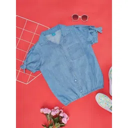 YU by Pantaloons Kids Blue Cotton Regular Fit Top-picture-40