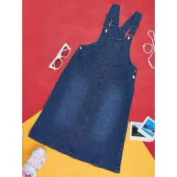 YU by Pantaloons Kids Blue Regular Fit Dungaree-picture-27