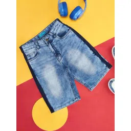 YU by Pantaloons Kids Blue Regular Fit Shorts-picture-20