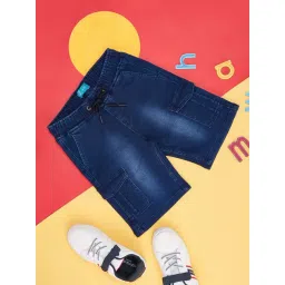 YU by Pantaloons Kids Blue Regular Fit Shorts-picture-10