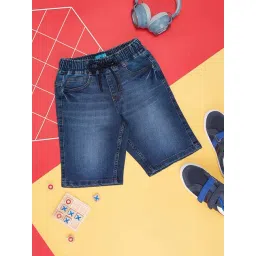 YU by Pantaloons Kids Blue Regular Fit Shorts-picture-17