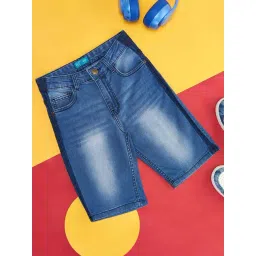 YU by Pantaloons Kids Blue Regular Fit Shorts-picture-21