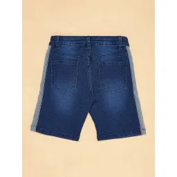 YU by Pantaloons Kids Blue Regular Fit Shorts image 4