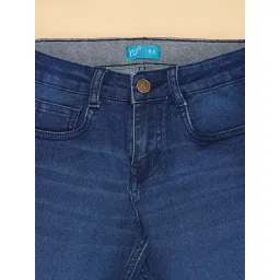 YU by Pantaloons Kids Blue Regular Fit Shorts image 2