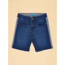 YU by Pantaloons Kids Blue Regular Fit Shorts image 3