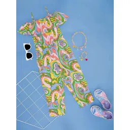 YU by Pantaloons Kids Multicolor Printed Jumpsuit-picture-36