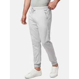 YU by Pantaloons Men Beige Cotton Slim Fit Joggers-picture-28